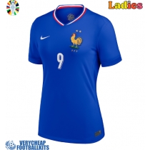 France Olivier Giroud #9 Replica Home Shirt Ladies Euro 2024 Short Sleeve